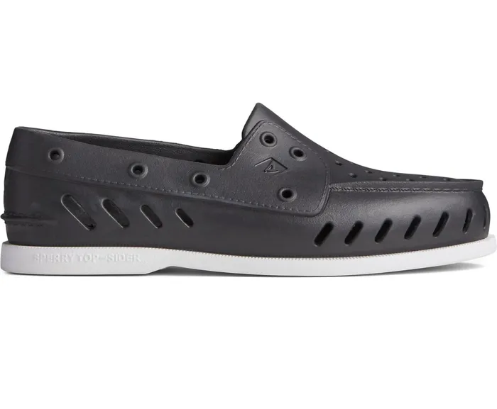 Men Authentic Original Float Boat Shoe Black Sperry Boat Shoes