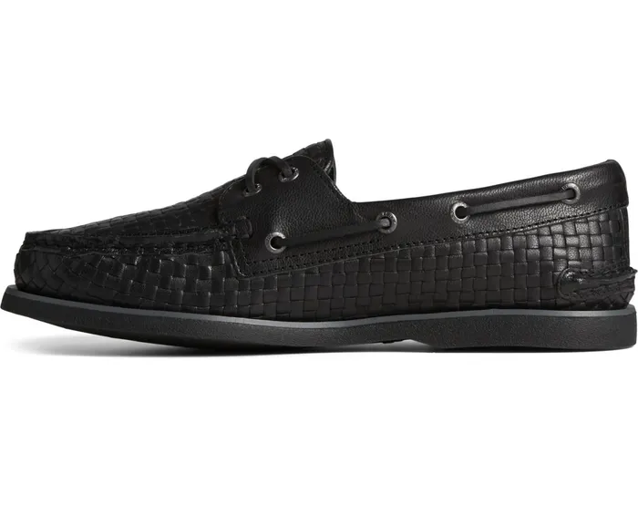 Men Authentic Original Gold Cup Woven Boat Shoe Black Sperry Boat Shoes Men Authentic Original Gold Cup Woven Boat Shoe Black Sperry Boat Shoes