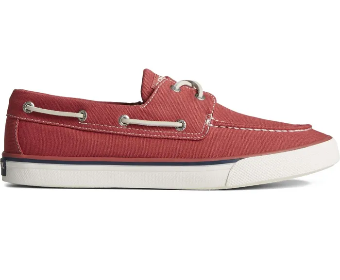 Men Bahama II Nautical Sneaker Red Sperry Sneakers