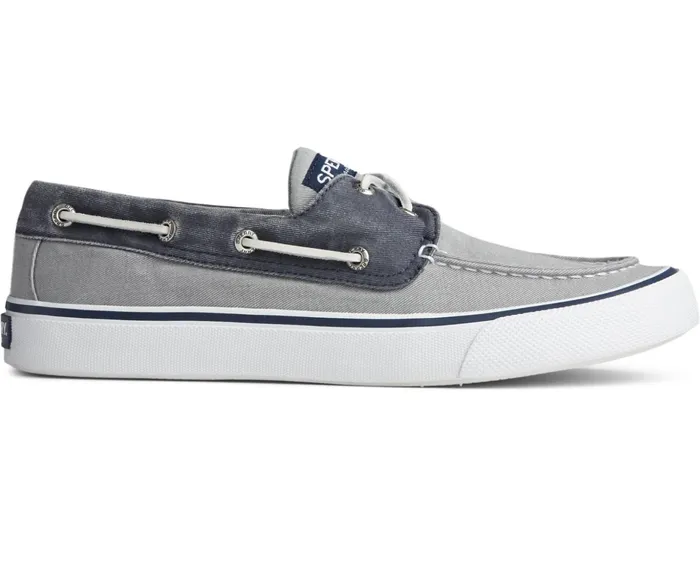 Men Bahama II Sneaker Salt Washed GreyNavy Sperry Sneakers