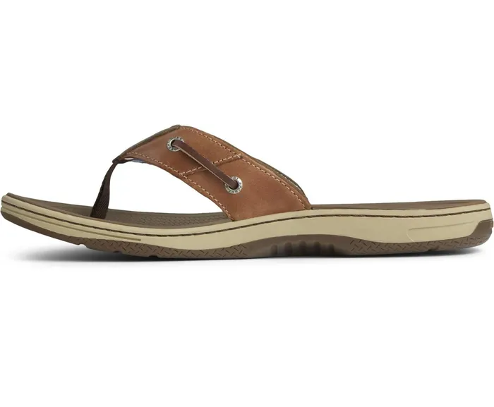 Men Baitfish Flip Flops Tan Leather Sperry Sandals Men Baitfish Flip Flops Tan Leather Sperry Sandals
