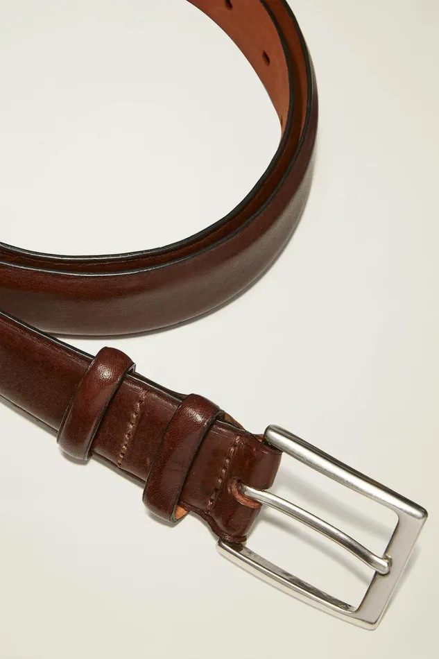 Men Belts Bonobos Leather Dress Belt Dark Brown