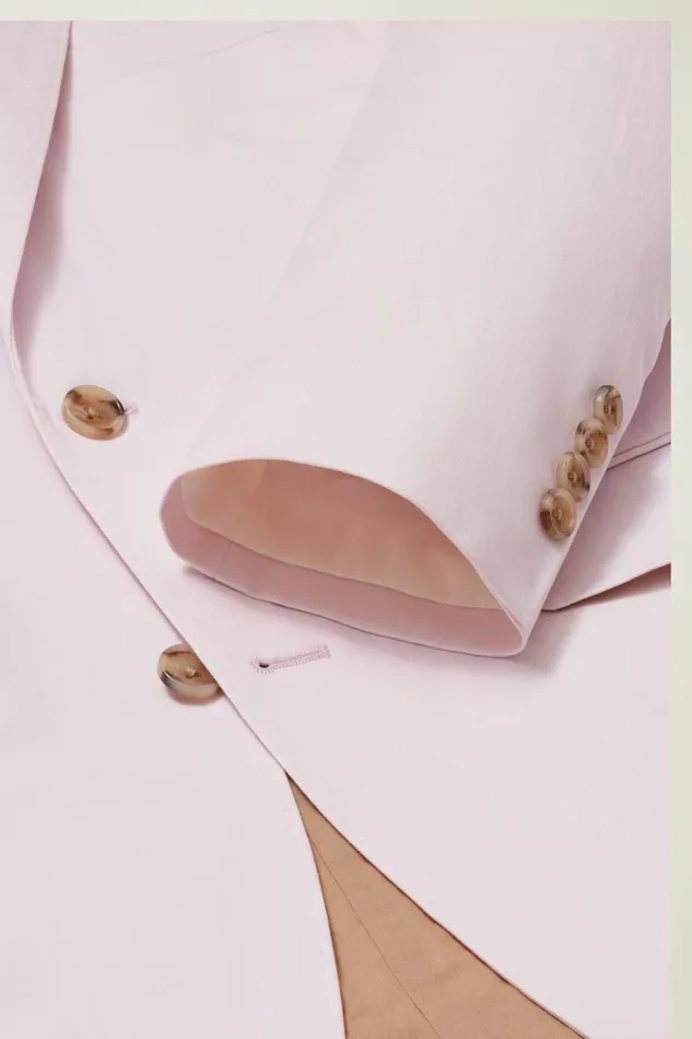 Men Blazers and Sport Coats Bonobos Jetsetter Italian Cotton Blazer Dusty Pink