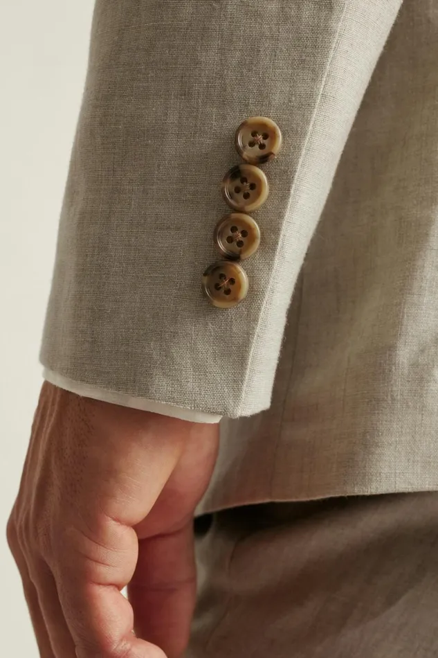 Men Blazers and Sport Coats Bonobos Jetsetter Italian Linen Blazer Stone Beige