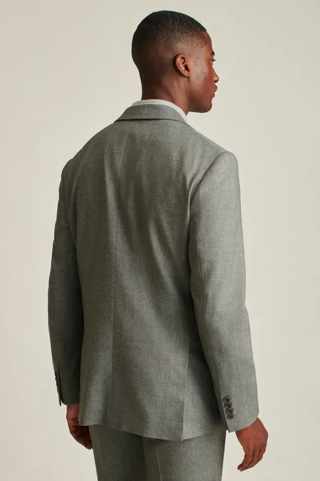 Men Blazers and Sport Coats Bonobos Jetsetter Italian Wool Blazer Grey Mini Herringbone