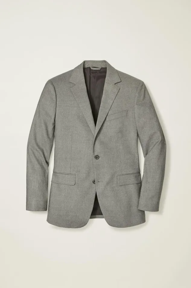 Men Blazers and Sport Coats Bonobos Jetsetter Italian Wool Blazer Grey Mini Herringbone
