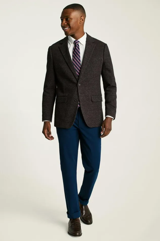 Men Blazers and Sport Coats Bonobos Jetsetter Knit Blazer Burgundy Houndstooth Men Blazers and Sport Coats Bonobos Jetsetter Knit Blazer Burgundy Houndstooth