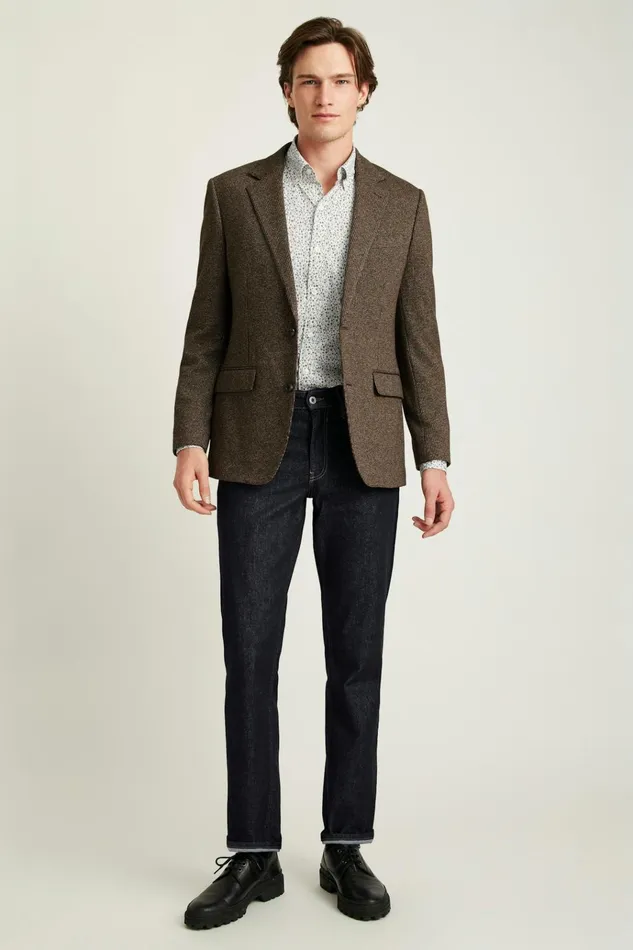 Men Blazers and Sport Coats Bonobos Jetsetter Knit Blazer Chocolate Brown Houndstooth Men Blazers and Sport Coats Bonobos Jetsetter Knit Blazer Chocolate Brown Houndstooth