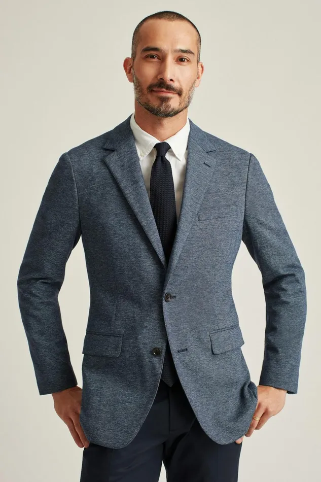 Men Blazers and Sport Coats Bonobos Jetsetter Knit Blazer Navy