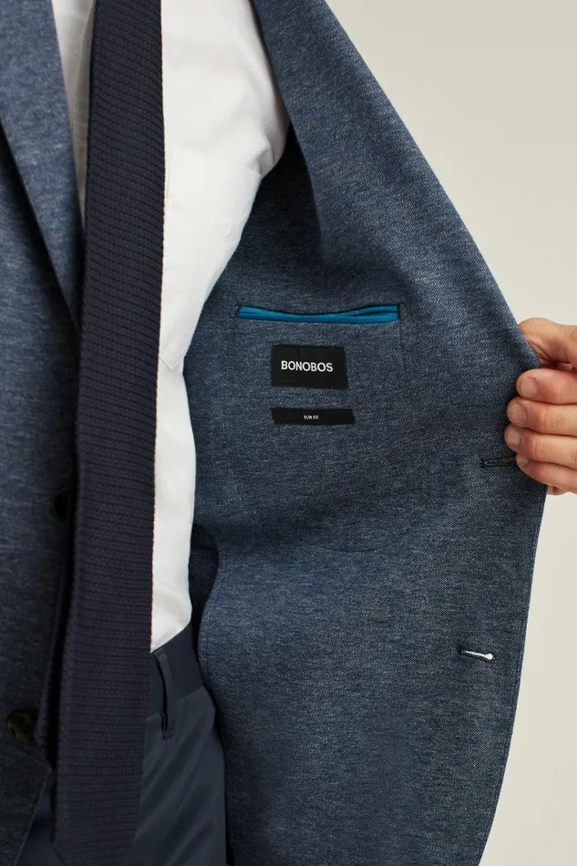 Men Blazers and Sport Coats Bonobos Jetsetter Knit Blazer Navy
