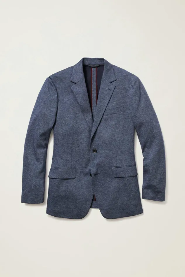 Men Blazers and Sport Coats Bonobos Jetsetter Knit Blazer Navy