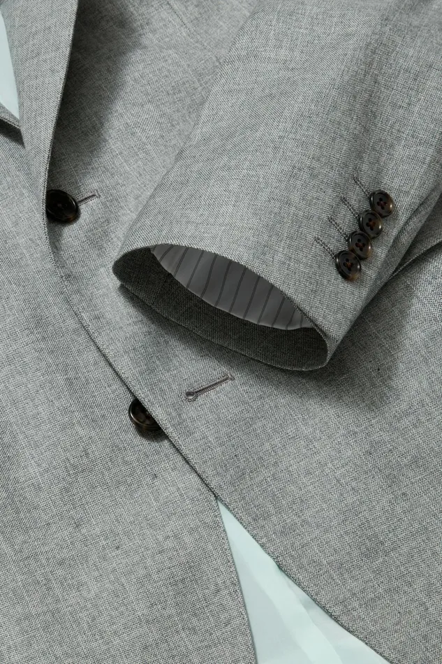 Men Blazers and Sport Coats Bonobos Jetsetter Stretch Italian Wool Blazer Grey Chalkstripe
