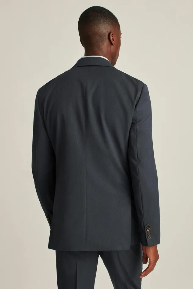 Men Blazers and Sport Coats Bonobos Jetsetter Super 120S Italian Wool Blazer Mid Blue