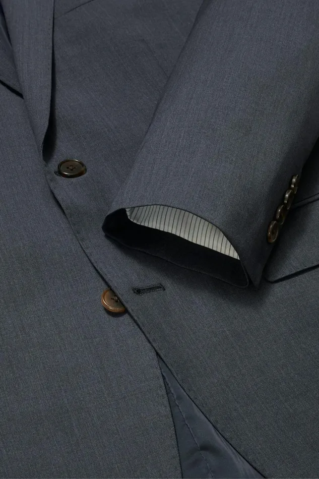 Men Blazers and Sport Coats Bonobos Jetsetter Super 120S Italian Wool Blazer Mid Blue