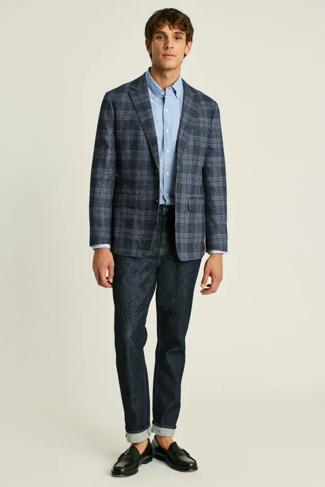 Men Blazers and Sport Coats Bonobos Jetsetter Unconstructed Blazer Navy Glen Check Men Blazers and Sport Coats Bonobos Jetsetter Unconstructed Blazer Navy Glen Check