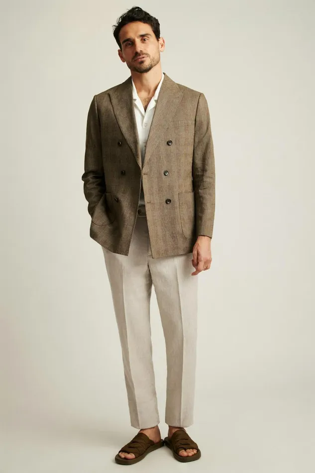 Men Blazers and Sport Coats Bonobos Jetsetter Unconstructed Double Breasted Blazer Brown Glen Check Men Blazers and Sport Coats Bonobos Jetsetter Unconstructed Double Breasted Blazer Brown Glen Check