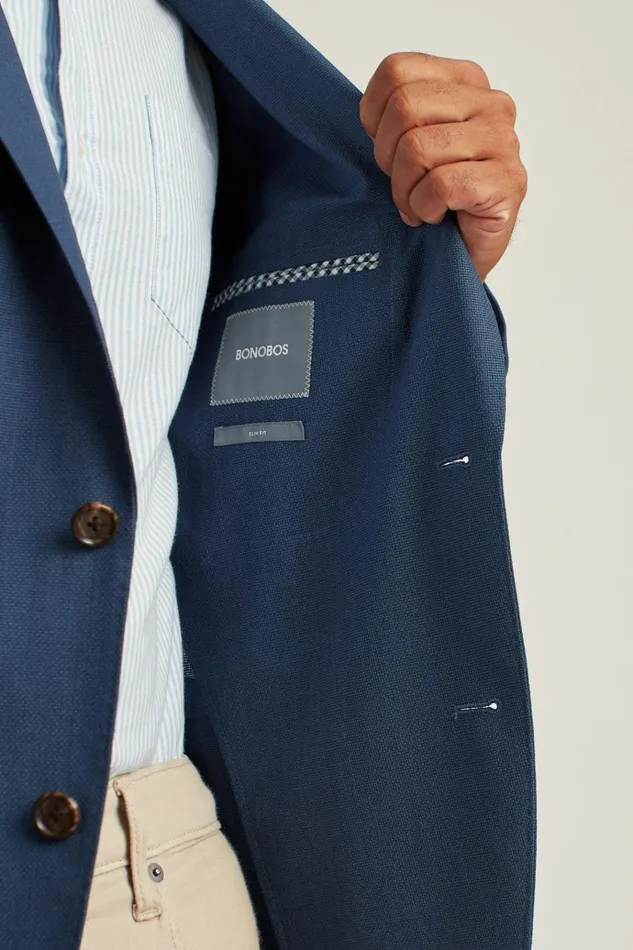Men Blazers and Sport Coats Bonobos Jetsetter Unconstructed Italian Wool Blazer Bright Navy