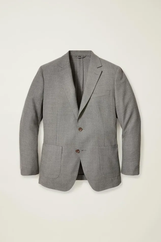 Men Blazers and Sport Coats Bonobos Jetsetter Unconstructed Italian Wool Blazer Grey