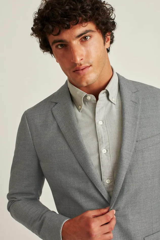 Men Blazers and Sport Coats Bonobos Jetsetter Unconstructed Italian Wool Blazer Grey