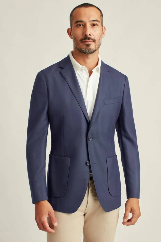 Men Blazers and Sport Coats Bonobos Jetsetter Unconstructed Italian Wool Blazer Navy