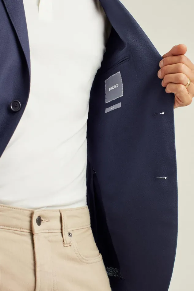 Men Blazers and Sport Coats Bonobos Jetsetter Unconstructed Italian Wool Blazer Navy