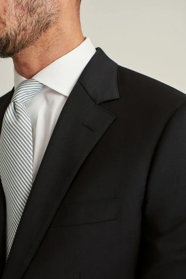 Men Blazers and Sport Coats Bonobos Jetsetter Wool Blazer Black