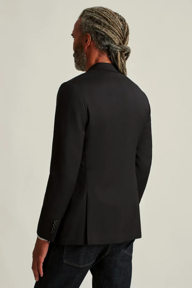 Men Blazers and Sport Coats Bonobos Jetsetter Wool Blazer Black