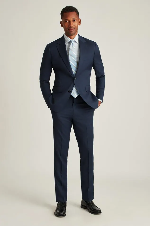 Men Blazers and Sport Coats Bonobos Jetsetter Wool Blazer Light Navy
