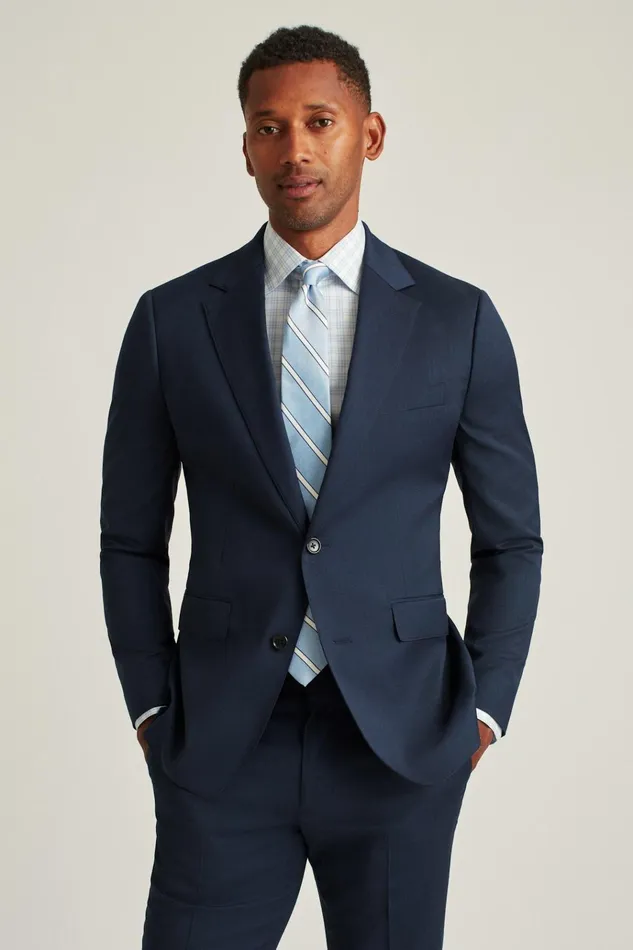 Men Blazers and Sport Coats Bonobos Jetsetter Wool Blazer Light Navy