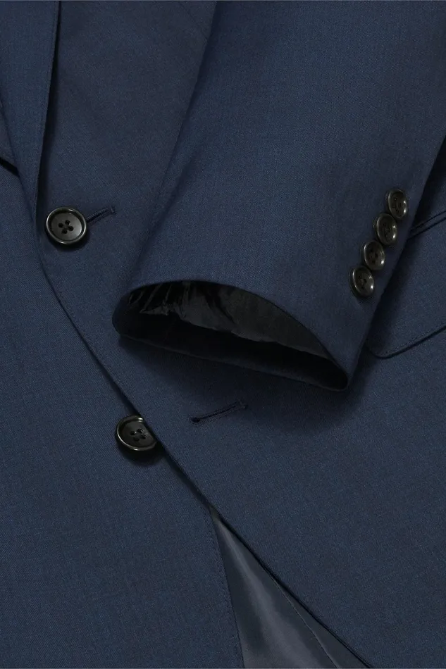 Men Blazers and Sport Coats Bonobos Jetsetter Wool Blazer Light Navy