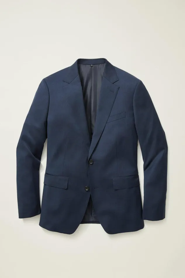 Men Blazers and Sport Coats Bonobos Jetsetter Wool Blazer Light Navy