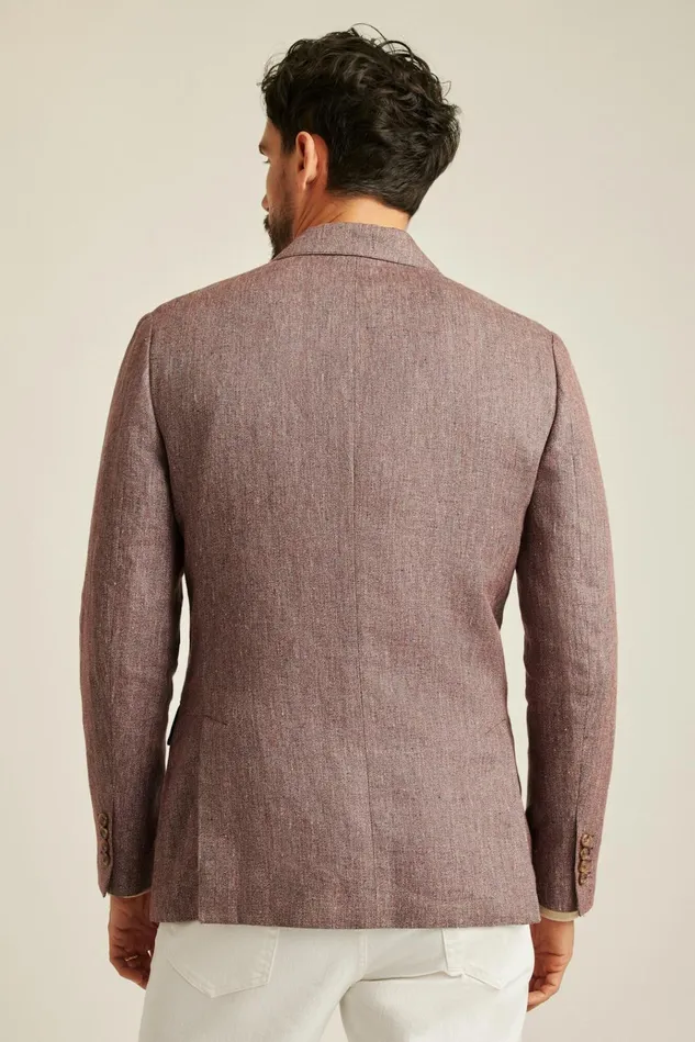 Men Blazers and Sport Coats Bonobos Unconstructed Italian Blazer Eggplant Herringbone