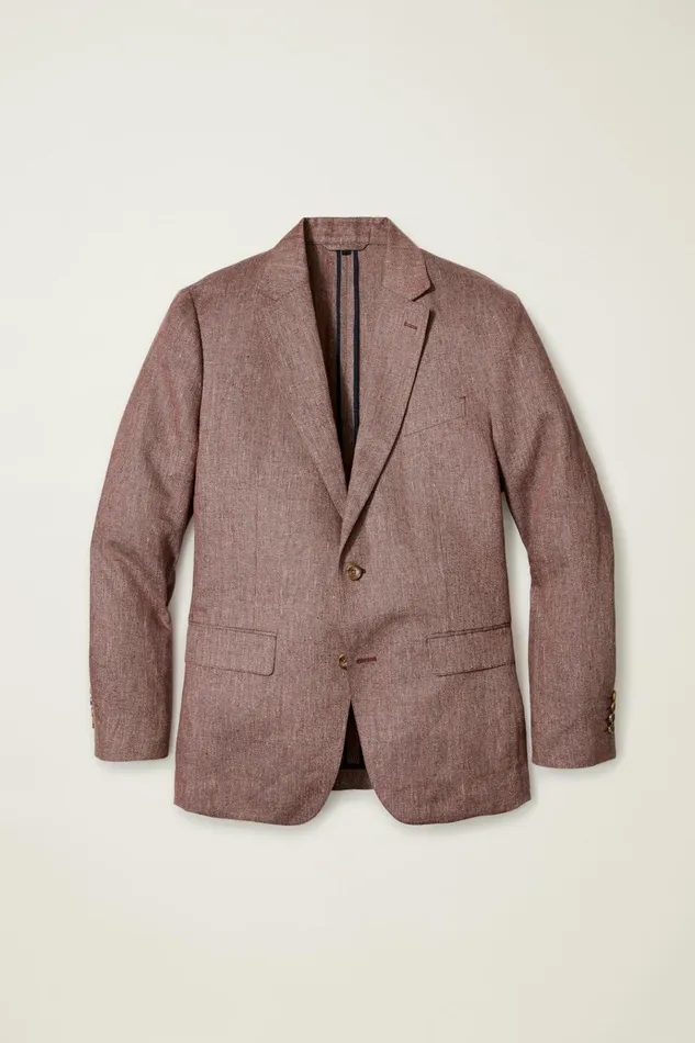 Men Blazers and Sport Coats Bonobos Unconstructed Italian Blazer Eggplant Herringbone