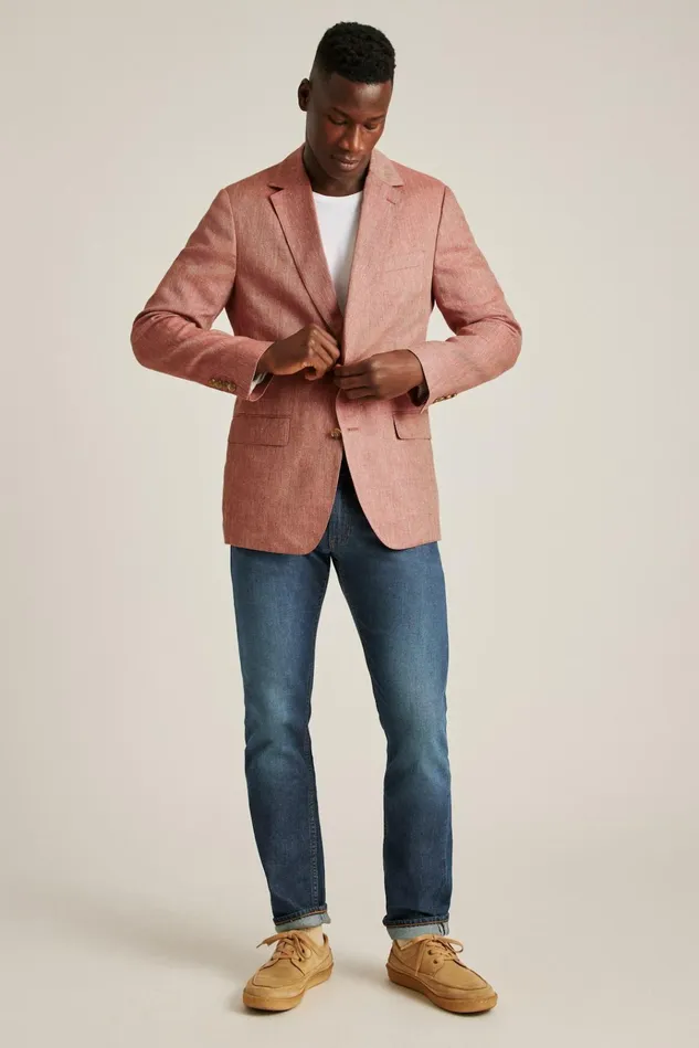 Men Blazers and Sport Coats Bonobos Unconstructed Italian Blazer Red Herringbone Men Blazers and Sport Coats Bonobos Unconstructed Italian Blazer Red Herringbone