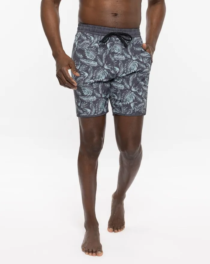 Men Boardshorts TravisMathew EARLY NIGHT BOARDSHORT Heather Black