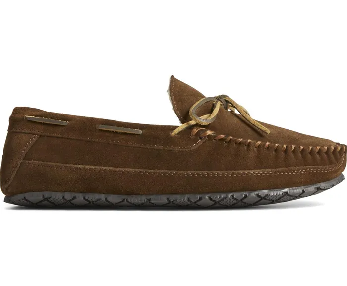 Men Brandon Trapper Moccasin Slipper Chocolate Sperry Slippers and Moccasins