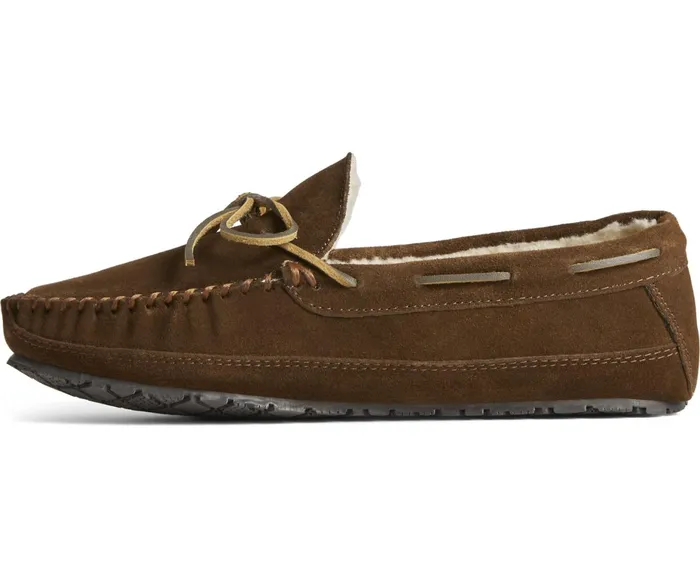 Men Brandon Trapper Moccasin Slipper Chocolate Sperry Slippers and Moccasins