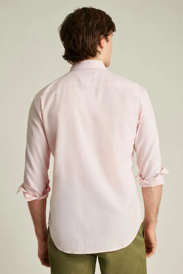 Men Business Casual Shirts Bonobos Easy Linen Shirt Light Pink