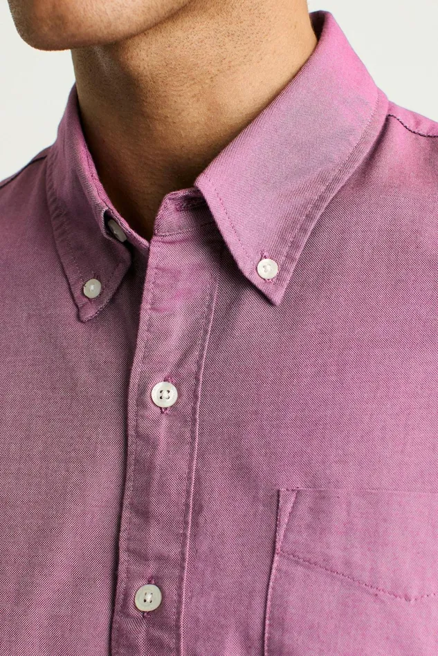 Men Business Casual Shirts Bonobos Everyday Oxford Shirt Berry Oxford