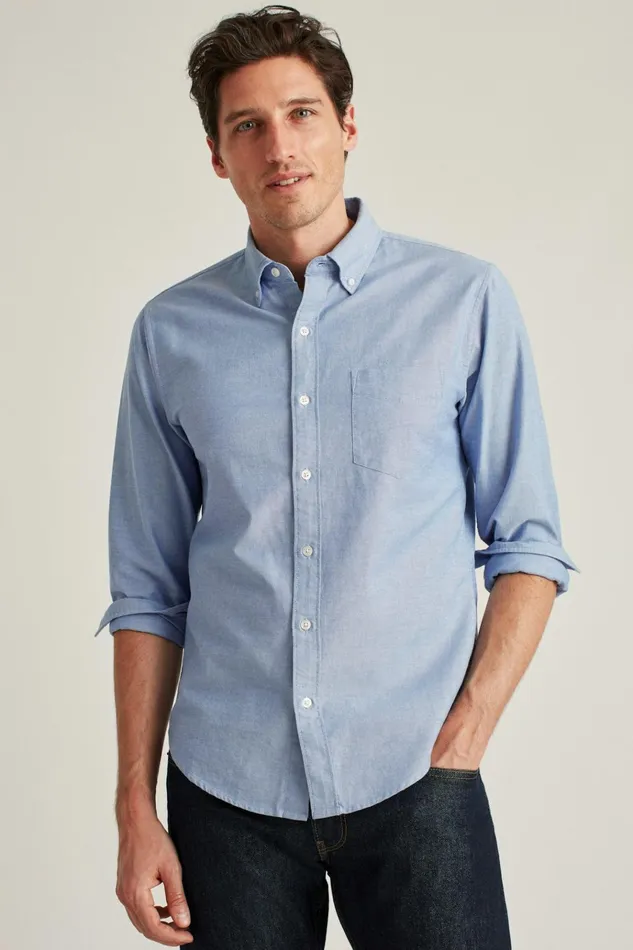 Men Business Casual Shirts Bonobos Everyday Oxford Shirt Blue