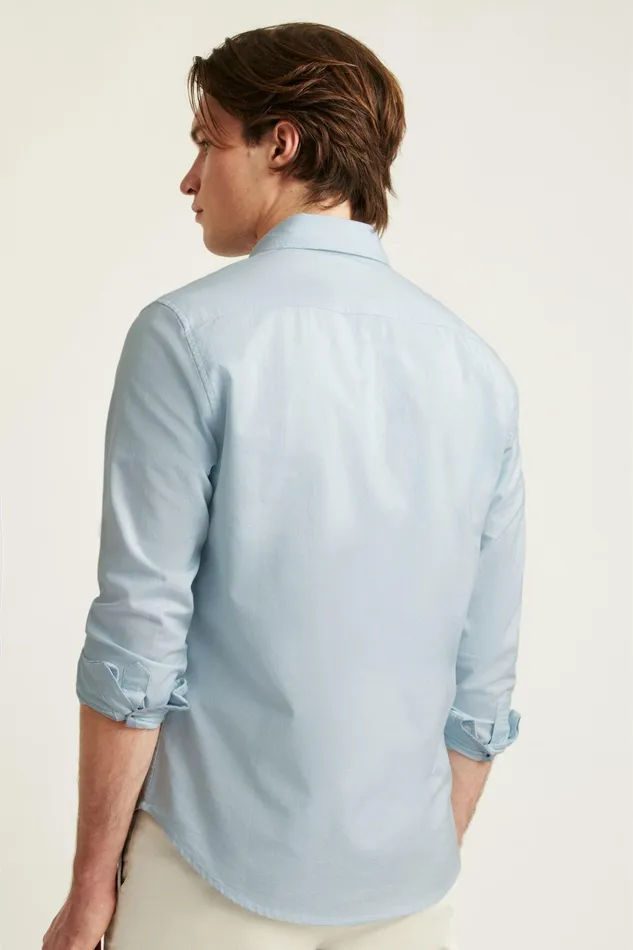 Men Business Casual Shirts Bonobos Everyday Oxford Shirt Celestial Blue