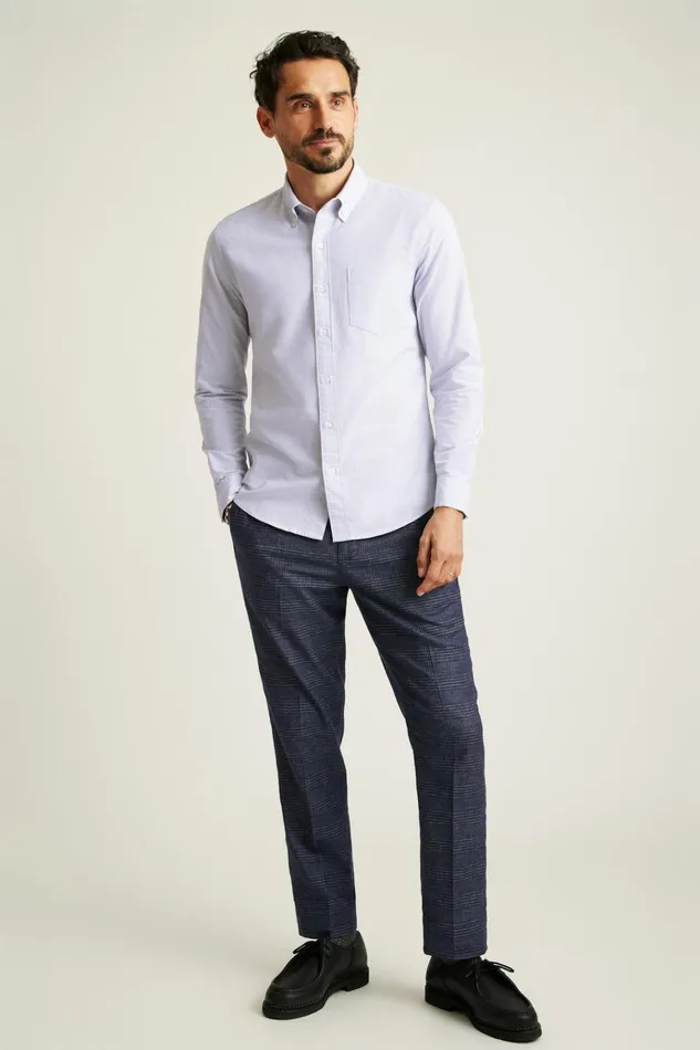 Men Business Casual Shirts Bonobos Everyday Oxford Shirt Light Lavender