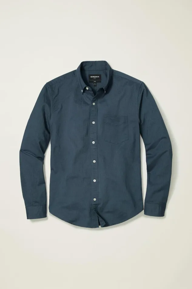 Men Business Casual Shirts Bonobos Everyday Oxford Shirt Navy