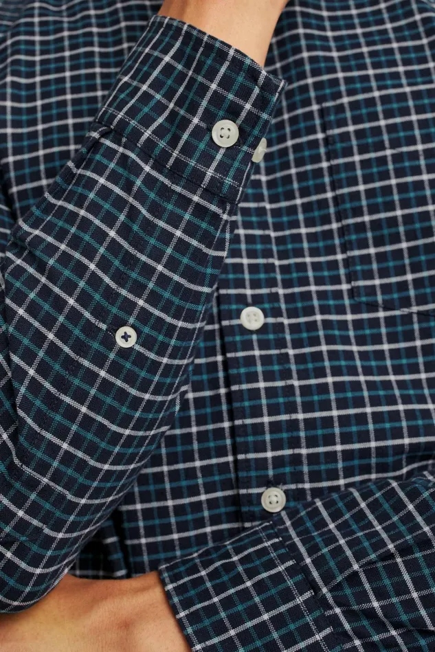 Men Business Casual Shirts Bonobos Everyday Oxford Shirt Navy Larchmont Plaid