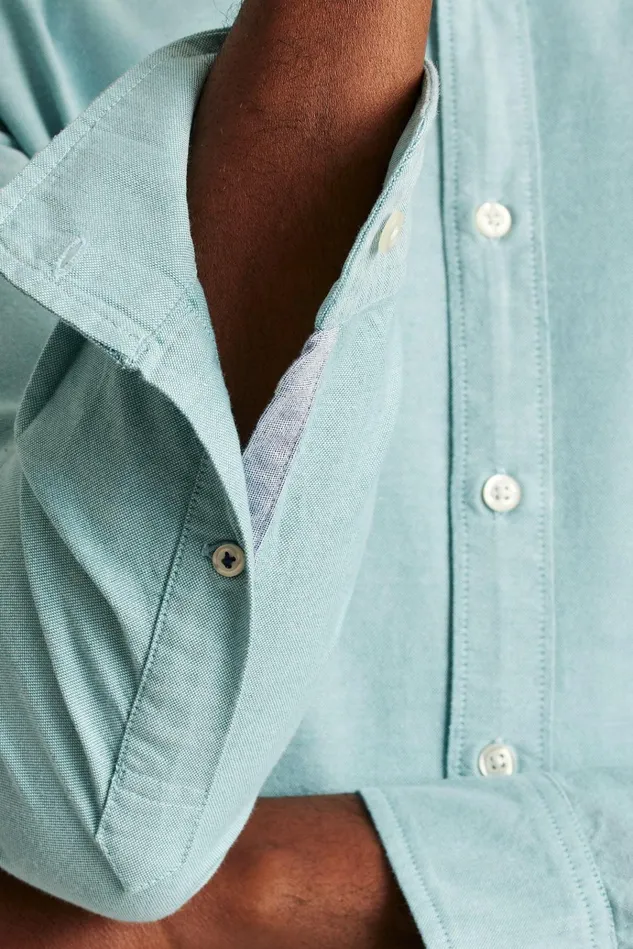 Men Business Casual Shirts Bonobos Everyday Oxford Shirt Nile Blue