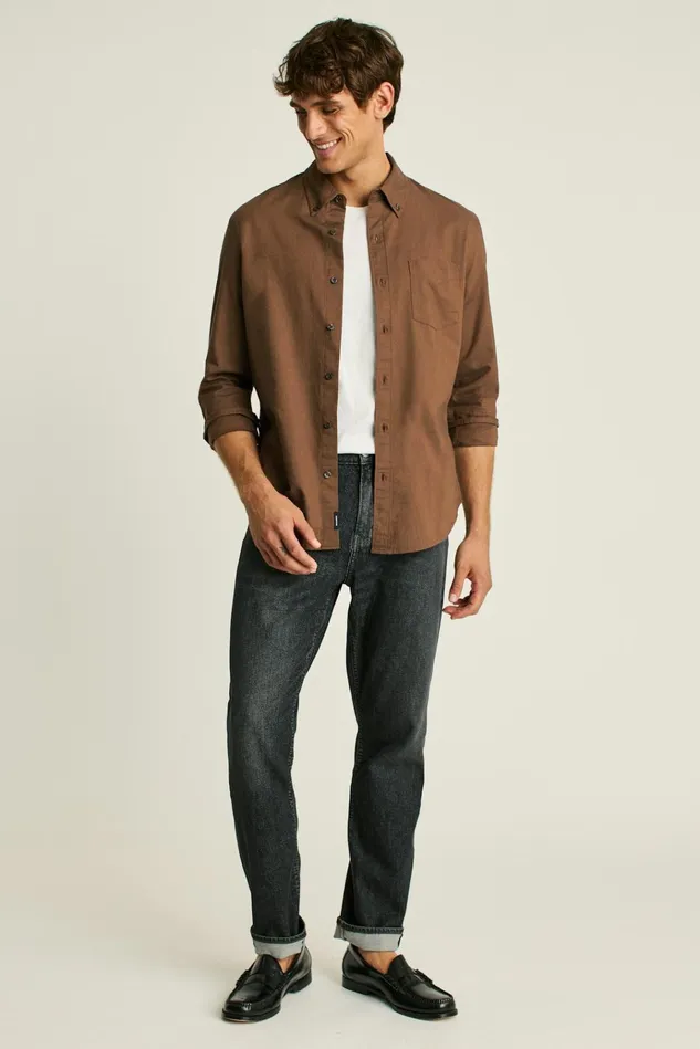 Men Business Casual Shirts Bonobos Everyday Oxford Shirt Oak Barrel