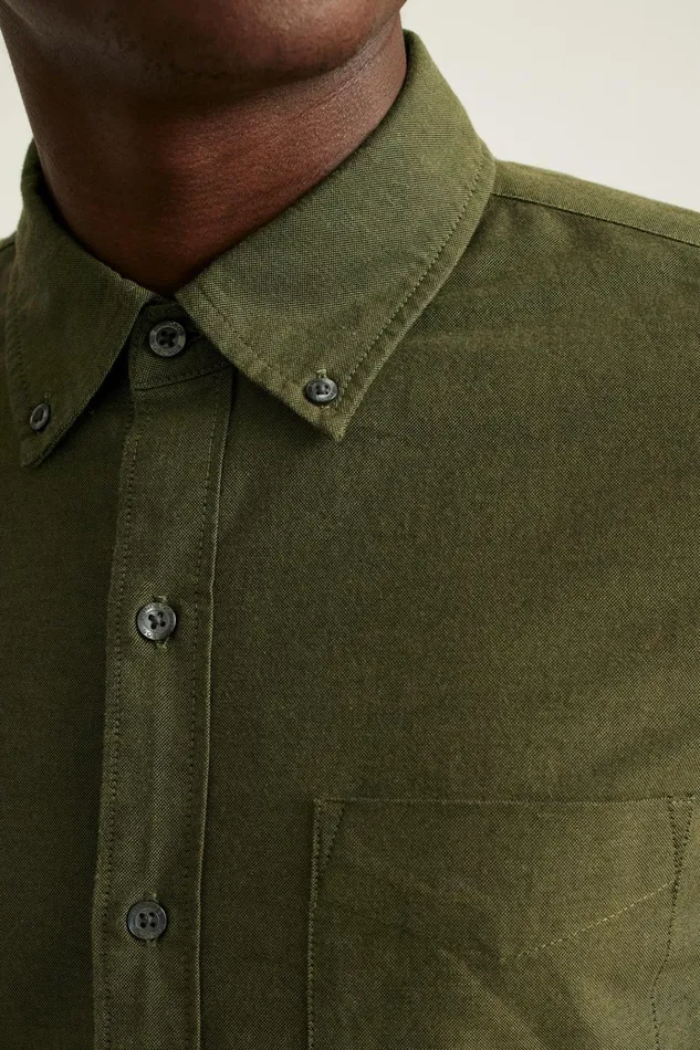 Men Business Casual Shirts Bonobos Everyday Oxford Shirt Olive