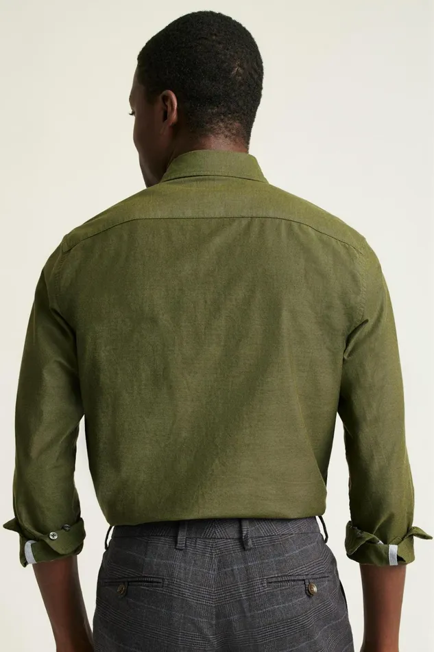 Men Business Casual Shirts Bonobos Everyday Oxford Shirt Olive