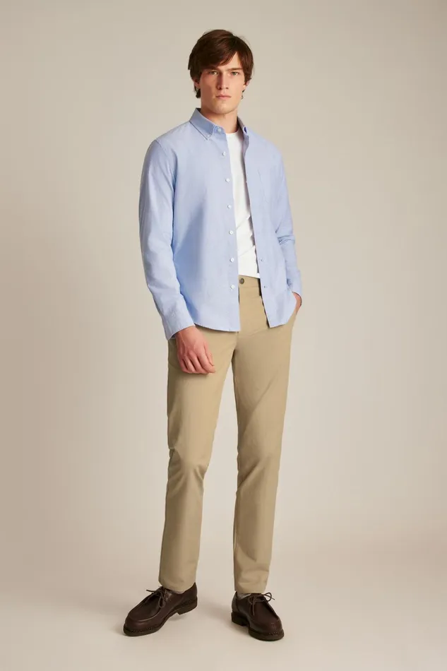 Men Business Casual Shirts Bonobos Everyday Oxford Shirt Solid Lilac