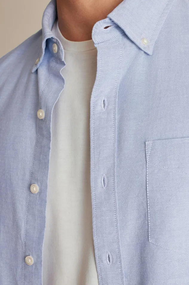 Men Business Casual Shirts Bonobos Everyday Oxford Shirt Solid Lilac